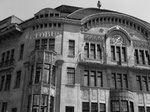 Die markante und schöne Fassade des Warenhaus GLOBUS am Marktplatz, 1969