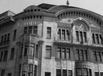 Die markante und schöne Fassade des Warenhaus GLOBUS am Marktplatz, 1969