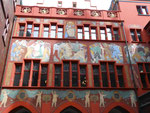 Wandmalerei von Hans Bock im Innenhof des Rathauses in Basel, gemalt 1608 bis 1611 im September 2016