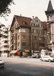 Das markante Eckhaus der Bäckerei Armbruster an der Zürcherstrasse, 1983