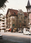 Das markante Eckhaus der Bäckerei Armbruster an der Zürcherstrasse, 1983