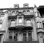 Die schöne Fassade des Hauses Freie Strasse 11, 1975