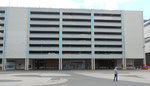 Das Parkhaus der Messe Basel neben der Rosentalanlage, 2016