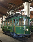 Der schön restaurierte Trammotorwagen Be 2/2 Nr.47