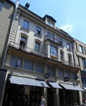 Die Fassade von von KOST-Sport an der Freien Strasse (Blick Freie Strasse aufwärts), 2014