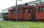 Das Dienstfahrzeug Be 2/2 Nr.2017 hinter dem Depot Wiesenplatz, 1972 