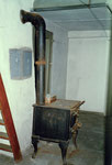 Ofen und Kochherd im Vorderhaus Bläsiring 129, 1988