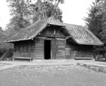 Der Stall der Rehe im Tierpark Lange Erlen, 1960