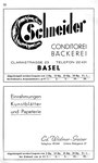 38) Schneider Conditorei-Bäckerei   /    Ed.Widmer-Gaiser Einrahmungen