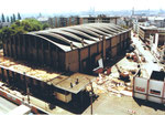 Der Abbruch der beliebten Kongresshalle 8 (Basler Halle) ca.1980