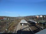 Der Bahnhof Weil am Rhein mit Blick Richtung Norden, Januar 2015