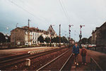 Flügelsignalanlagen am Bahnhof Lörrach im November 1982