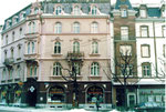 Die Häuserreihe an der Feldbergstrasse - Ecke Claragraben, 1987