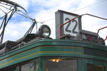 Trammotorwagen Be 2/2 Nr.215 mit dem Brose-Nummernschild der Linie 22 (Schifflände - St.Jakob)