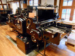 Der «OHZ« - (Original Heidelberger Zylinder) die legendäre Buchruckmaschine der Heidelberger Druckmaschinen AG im Papiermühle-Museum Basel