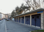 Die Autogaragen der Wohngenossenschaft Kannenfeld an der Ensisheimerstrasse, 2015