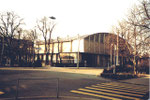 Die Kongresshalle 8(ehem. Basler-Halle) am Riehenring, 1978 (Diese Halle wurde auch für Handballspiele benutzt)
