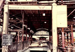 Der Abgang zu der Unterführung in den grossen Bahnhofshalle während des Abbruchs. 1983