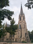 Die in den Jahren 1893 bis 1895 erbaute Matthäuskirche ist mit 80 Meterm die höchste Kirche Basels, 2018