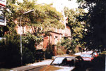 Eine alte Villa an der St.Alban-Anlage kurz vor dem Abbruch, 1983