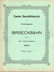 Zweiter Geschäftsbericht des Verwaltungsrates der BEB 1903