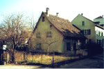Kleinhüningen, die Schulgasse mit einem alten Fischerhaus, 1980
