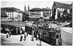 Ansichtskarte-Basel-Barfüsserplatz-Photoglob-Wehrli-AG-Zürich