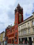 Das Rathaus in Basel von der Freien Strasse her gesehen mit dem Monumetalgemälde von Wilhelm Balmer (1865-1922), 2010 