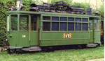 Der Trammotorwagen Be 2/2 Nr.138 in der Abstellanlage beim Eglisee, 1972
