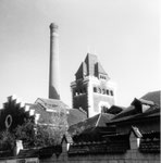 Der Schlachthof Basel (Baujahr 1900 - 1906) an der Mülhauserstrasse, 1960