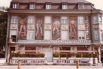 Die Fassada des Restaurants Schiff in Kleinhüningen im Jahre 1983