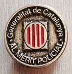 PIN MEDALLA DE PLATA MOSSOS AL MÉRITO POLICIAL