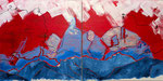 Berg-Feeling3 (120x60cm) Leinwand Mischtechnik (Acryl)
