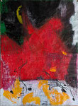 im roten Licht-1-25 (81cm x 59cm) Papier Oel