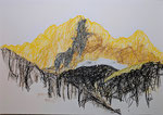 Berg-Feeling4 (100x70cm) Papier Oelpastel