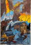 Berg-Feeling1 (70x100cm) Papier Acryl-Oelpastel