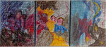 woher-wohin (90cm x 40cm) Papier Oelpastel