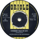 Your Momma's Out of Town/Somebody Told My Girl Oriole CB 1868 1963