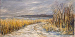 Winterweg am Achterwasser / MT auf Leinwand /2022 / verkauft