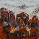 Indian Summer, 2015, MT auf Leinwand, 80x80cm, verkauft