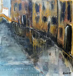 Venedig, 2015, MT/Collage auf Karton, verkauft