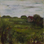 Scheune,2016, Mischtechnik auf Leinwand, 50x50cm