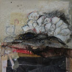 Rhododendronnest, 2010, Collage, 29 x 29 cm, verkauft
