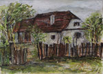 Bauernhaus in Siebenbürgen, 2017, MT auf Leinwand, 70x50cm, verkauft