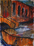 Canale Misericordia, 2007, Collage auf Hartfaserplatte, 50x70cm
