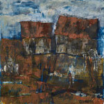 Bauernhof, 2015, MT auf Leinwand, 40x40cm, verkauft