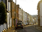 Straße in Exmouth, Devon