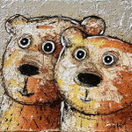 Tous les deux encore  8''x8'' on canvas