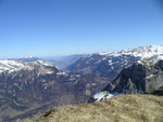 Die Aussicht reichte über den Lungerer- Vierwaldstätter- bis zum Zugersee