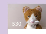 530 ポケットハチワレねこ（アルパカ・ブラウン）
